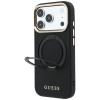 Guess Ring Stand 360 Grained Classic Logo MagSafe Case for Apple iPhone 18 Pro / 17 Pro, black