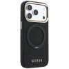 Guess Ring Stand 360 Grained Classic Logo MagSafe Case for Apple iPhone 18 Pro / 17 Pro, black