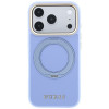 Guess Ring Stand 360 Grained Classic Logo MagSafe Case for Apple iPhone 18 Pro Max / 17 Pro Max, light blue