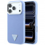Guess Grained Triangle Logo MagSafe Hardcase for Apple iPhone 18 Pro / 17 Pro, blue