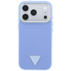 Guess Grained Triangle Logo MagSafe Hardcase for Apple iPhone 18 Pro / 17 Pro, blue