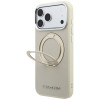 Karl Lagerfeld Ring Stand 360 Saffiano Classic Logo MagSafe Case for Apple iPhone 18 Pro / 17 Pro, Beige