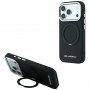 Karl Lagerfeld Ring Stand 360 Saffiano Classic Logo MagSafe Case for Apple iPhone 18 Pro / 17 Pro, Black (KF003179)