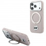 Karl Lagerfeld with Ring Stand 360 Choupette Head Pin MagSafe Case for Apple iPhone 18 Pro Max / 17 Pro Max, Pink