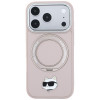 Karl Lagerfeld with Ring Stand 360 Choupette Head Pin MagSafe Case for Apple iPhone 18 Pro Max / 17 Pro Max, Pink