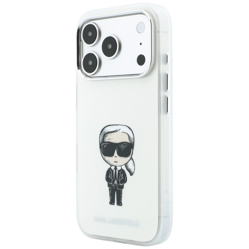 Karl Lagerfeld IML Ikonik Sketch Print MagSafe Case for Apple iPhone 18 Pro Max / 17 Pro Max, Beige (KLD22794)