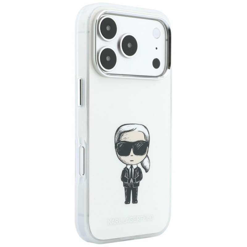 Karl Lagerfeld IML Ikonik Sketch Print MagSafe Case for Apple iPhone 18 Pro Max / 17 Pro Max, Beige (KLD22794)