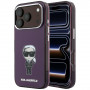 Karl Lagerfeld IML Ikonik Sketch Print MagSafe Case for Apple iPhone 18 Pro / 17 Pro, Burgundy