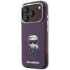 Karl Lagerfeld IML Ikonik Sketch Print MagSafe Case for Apple iPhone 18 Pro / 17 Pro, Burgundy