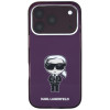 Karl Lagerfeld IML Ikonik Sketch Print MagSafe Case for Apple iPhone 18 Pro / 17 Pro, Burgundy