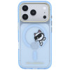Karl Lagerfeld Peekaboo Logo MagSafe Case for Apple iPhone 18 Pro Max / 17 Pro Max, Blue