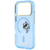 Karl Lagerfeld Peekaboo Logo MagSafe Case for Apple iPhone 18 Pro Max / 17 Pro Max, Blue