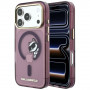 Karl Lagerfeld Peekaboo Logo MagSafe Case for Apple iPhone 18 Pro / 17 Pro, Burgundy