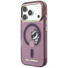 Karl Lagerfeld Peekaboo Logo MagSafe Case for Apple iPhone 18 Pro / 17 Pro, Burgundy