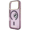 Karl Lagerfeld Peekaboo Logo MagSafe Case for Apple iPhone 18 Pro / 17 Pro, Burgundy