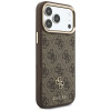 Guess 4G Case with Wallet, MagSafe, for Apple iPhone 18 Pro Max / 17 Pro Max, brown