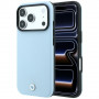 BMW Kevlar Metal Logo MagSafe Case for Apple iPhone 18 Pro / 17 Pro, blue