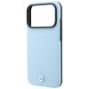 BMW Kevlar Metal Logo MagSafe Case for Apple iPhone 18 Pro / 17 Pro, blue