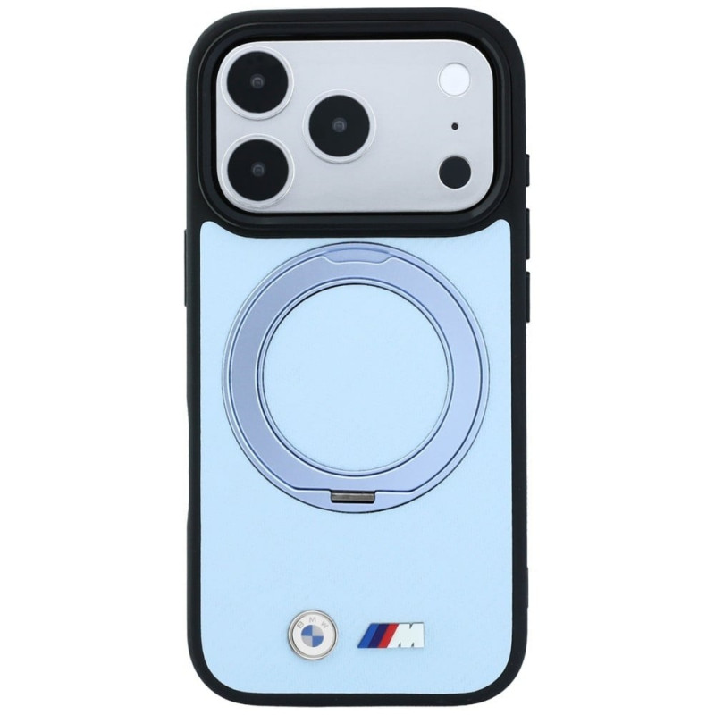 BMW Kevlar Ring Stand 360 MagSafe Case for Apple iPhone 18 Pro Max / 17 Pro Max, blue