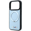 BMW Kevlar Ring Stand 360 MagSafe Case for Apple iPhone 18 Pro / 17 Pro, blue