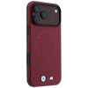 BMW M Carbon Printed Ring MagSafe Case for Apple iPhone 18 Pro / 17 Pro, burgundy