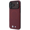 BMW M Carbon Printed Ring MagSafe Case for Apple iPhone 18 Pro Max / 17 Pro Max, red