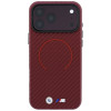 BMW M Carbon Printed Ring MagSafe Case for Apple iPhone 18 Pro Max / 17 Pro Max, red