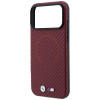 BMW M Carbon Printed Ring MagSafe Case for Apple iPhone 18 Pro Max / 17 Pro Max, red