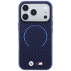 BMW M Carbon Printed Ring MagSafe Case for Apple iPhone 18 Pro Max / 17 Pro Max, navy blue