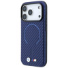 BMW M Carbon Printed Ring MagSafe Case for Apple iPhone 18 Pro / 17 Pro, navy blue