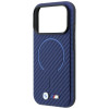 BMW M Carbon Printed Ring MagSafe Case for Apple iPhone 18 Pro / 17 Pro, navy blue