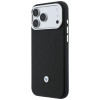 BMW Quilted Pattern Metal Logo Case and Wallet Set for Apple iPhone 18 Pro / 17 Pro, black