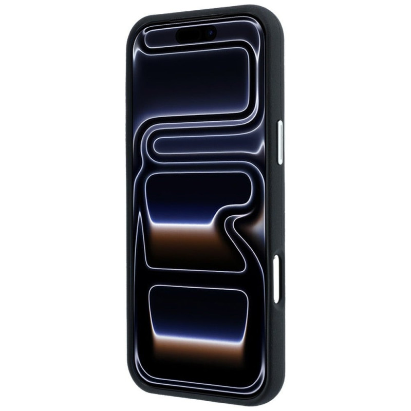 BMW Quilted Pattern Metal Logo Case and Wallet Set for Apple iPhone 18 Pro Max / 17 Pro Max, black