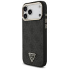 Guess 4G Triangle Logo MagSafe Case for Apple iPhone 18 Pro Max / 17 Pro Max, black gold