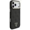Guess 4G Triangle Logo MagSafe Case for Apple iPhone 18 Pro Max / 17 Pro Max, black gold