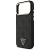 Guess 4G Triangle Logo MagSafe Case for Apple iPhone 18 Pro Max / 17 Pro Max, black gold