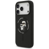 Karl Lagerfeld Silicone Karl&Choupette Ring MagSafe Case for Apple iPhone 18 Pro Max / 17 Pro Max, black