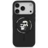 Karl Lagerfeld Silicone Karl&Choupette Ring MagSafe Case for Apple iPhone 18 Pro Max / 17 Pro Max, black