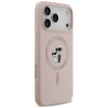 Karl Lagerfeld Silicone Karl&Choupette Ring MagSafe Case for Apple iPhone 18 Pro Max / 17 Pro Max, pink