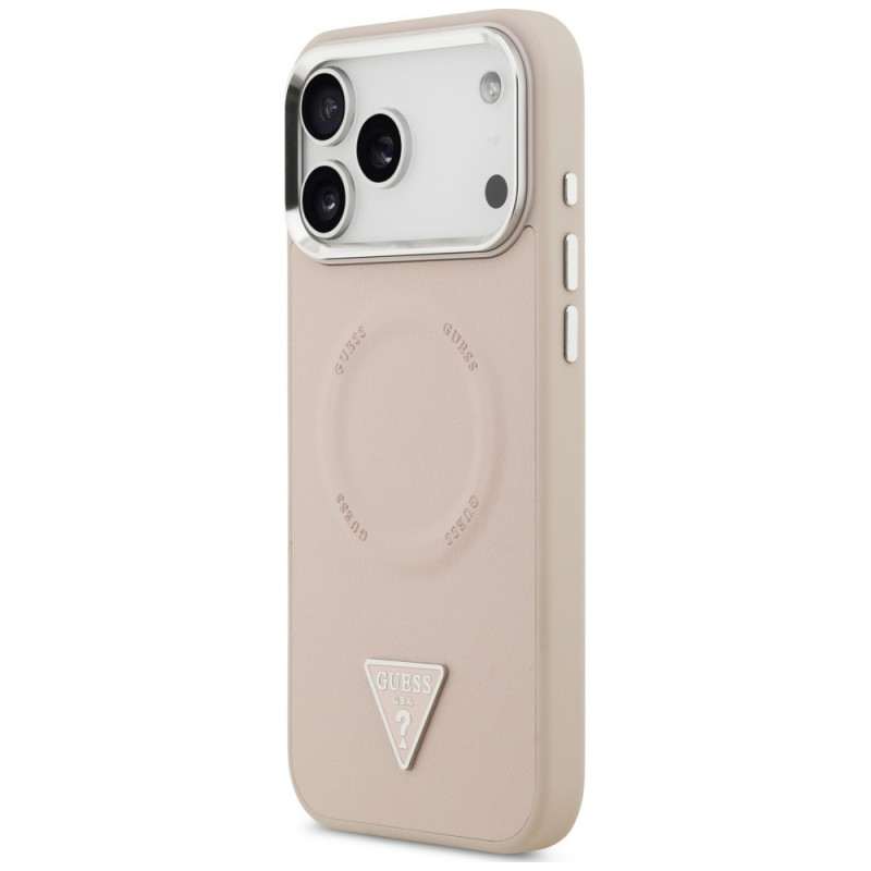 Guess Triangle Logo MagSafe Case for Apple iPhone 18 Pro Max / 17 Pro Max, pink