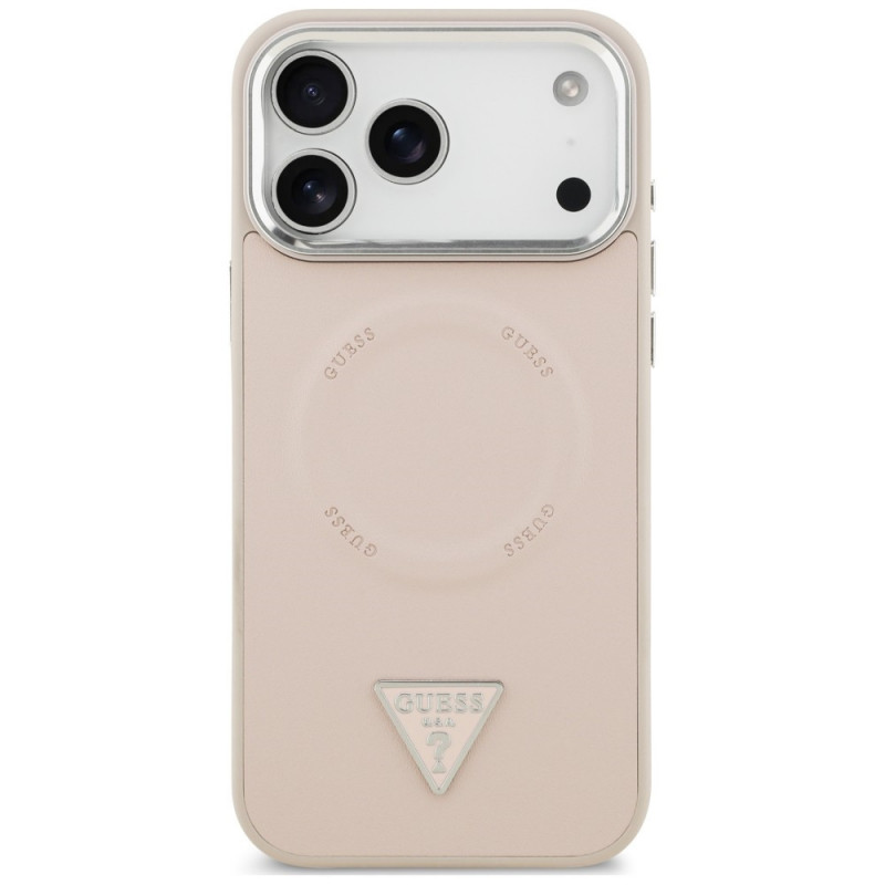 Guess Triangle Logo MagSafe Case for Apple iPhone 18 Pro Max / 17 Pro Max, pink