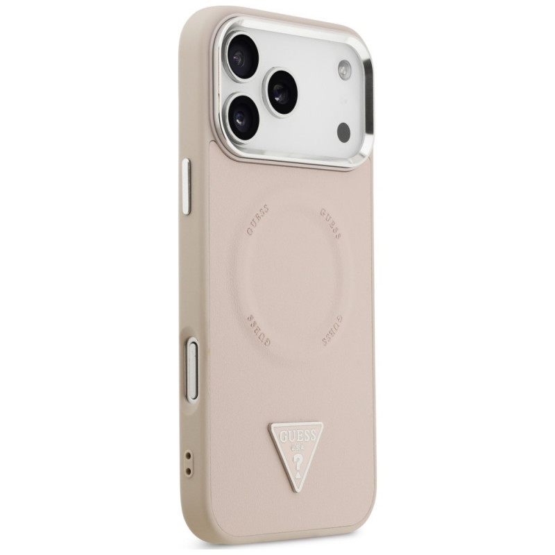 Guess Triangle Logo MagSafe Case for Apple iPhone 18 Pro Max / 17 Pro Max, pink