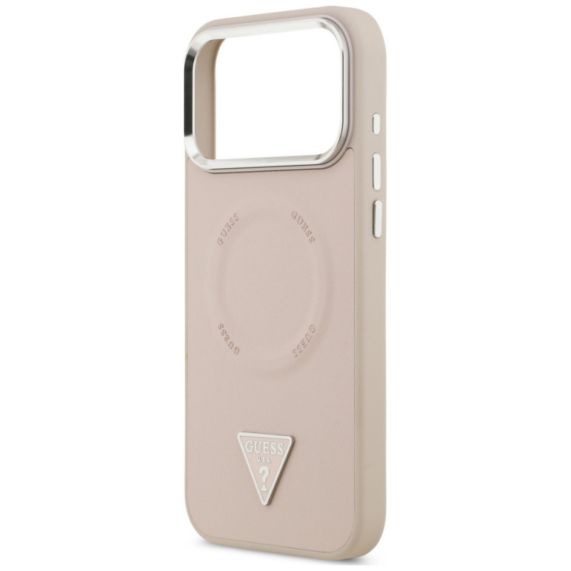 Guess Triangle Logo MagSafe Case for Apple iPhone 18 Pro Max / 17 Pro Max, pink