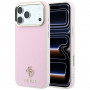 Guess Saffiano Small 4G & Classic Logo MagSafe Case for Apple iPhone 18 Pro / 17 Pro, pink