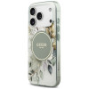 Guess IML Flower & Tonal Circle MagSafe Case for Apple iPhone 18 Pro / 17 Pro, green