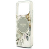 Guess IML Flower & Tonal Circle MagSafe Case for Apple iPhone 18 Pro / 17 Pro, green