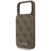 Guess 4G Cardslots & Magnetic Closure Crossbody Case for Apple iPhone 18 Pro / 17 Pro, brown