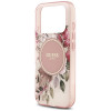 Guess IML Flower & Tonal Circle MagSafe Case for Apple iPhone 18 Pro / 17 Pro, pink