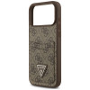Guess 4G Double Card Triangle Case for Apple iPhone 18 Pro Max / 17 Pro Max, Brown