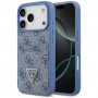 Guess 4G Double Card Triangle Case for Apple iPhone 18 Pro / 17 Pro, Blue